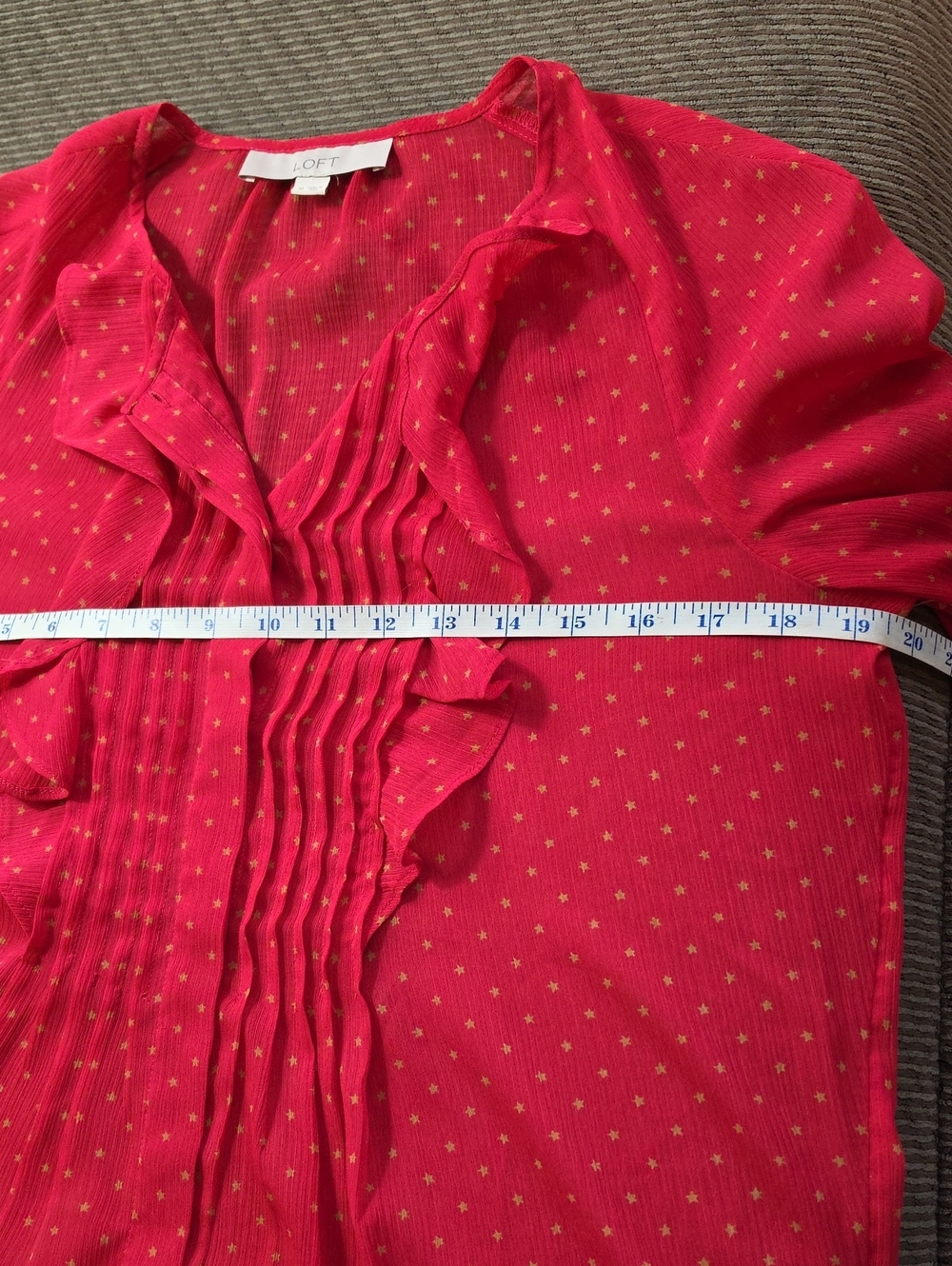 Loft Star Ruffle Blouse - Picture 9 of 12